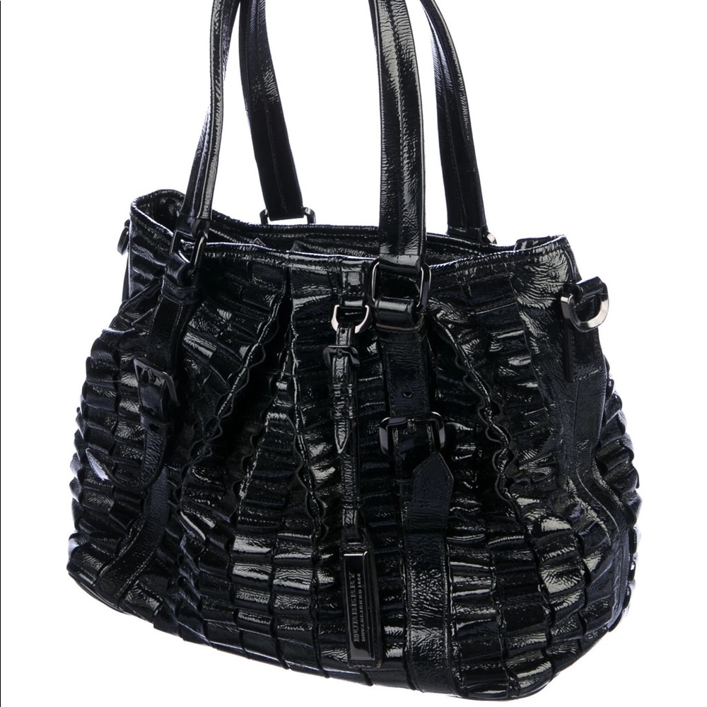 Burberry Cartridge Pleated Lowry Tote - Picture 2 of 5